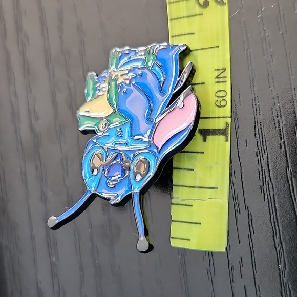 Disney Stitch with Frog Inspired Enamel Pin - Picture 4 of 4